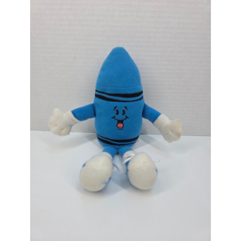 Crayola Blue Crayon Plush Binney & Smith Bean Bag Stuffed Animal Toy 9 inch